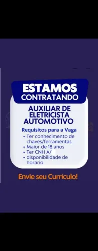 Auxiliar de eletricista automotivo