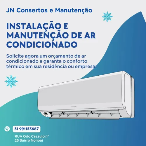 Jn instalação de ar condicionado todas as marca