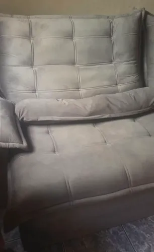 Vende-se sofá seminovo novo chumbo retrátil e hipermeabilizado