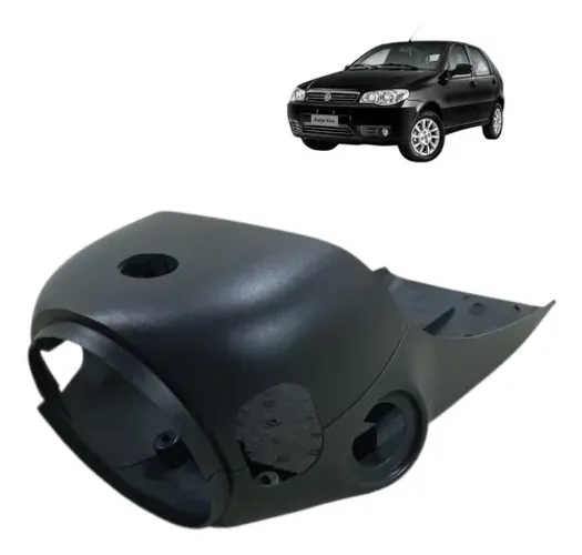 Acabamento Inferior Superior Coluna Direcao Fiat Palio 2004 Preto