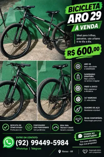 Bicicleta Aro 29 à Venda
