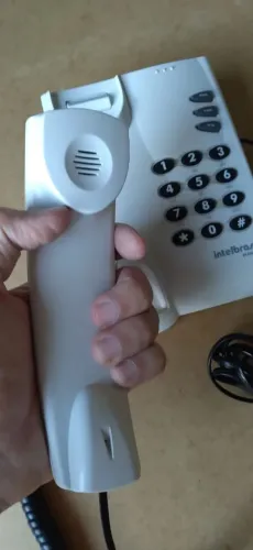 Telefone Fixo Intelbras Pleno Branco-Gelo com Fio
