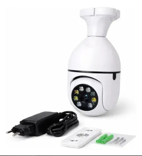 Câmera Lâmpada Wifi Smart Full Hd 360 Kapbom G4-5