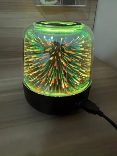 Caixa de Som Bluetooth HMaston YX-10 LED 3D | Nova