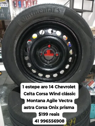 Estepe aro 14 Chevrolet celta Corsa Wind clássic Montana Agile Vectra astra Corsa Onix 