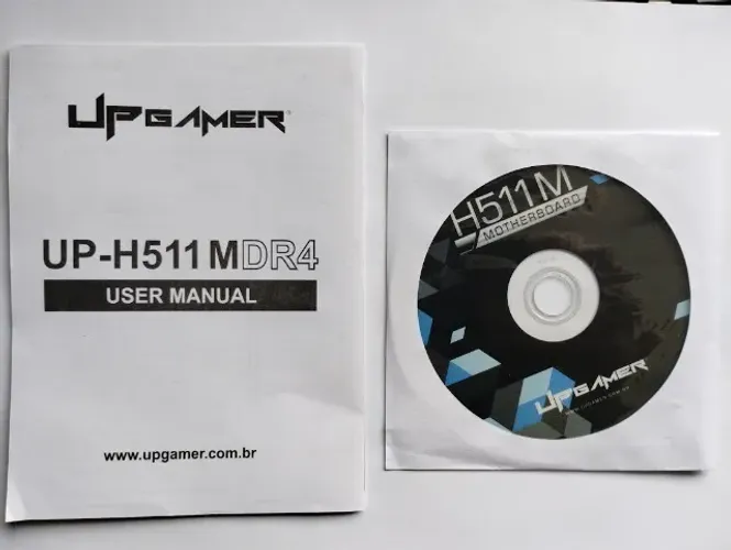 Manual e Cd Placa Mãe UpGamer UP H511M