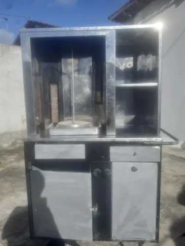Carrinho+ Maquina de kebab-churrasco greco