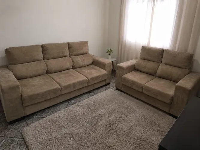 Sofa Retrátil e Reclinável 2 e 3 Lugares Usado| Vendo Juntos ou Separados |