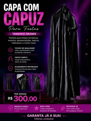 Capa com capuz