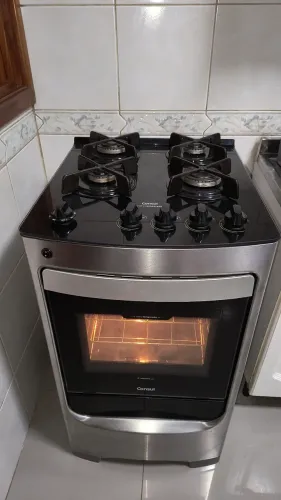 Fogão 4 Bocas Consul Piso com Mesa de Vidro Temperado BIVOLT