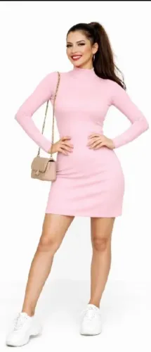 Vestido canelado