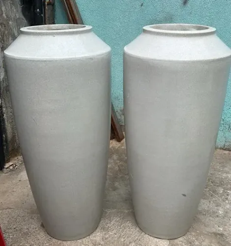 Vaso para plantas de grande porte - cor cinza
