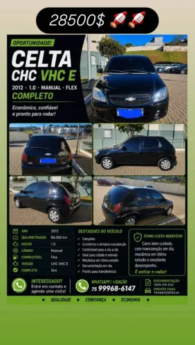 Chevrolet Celta Spirit/ LT 1.0 MPFI 8V Flexp. 5P 2012