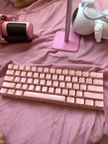  Motospeed CK62 Teclado Gamer Rosa