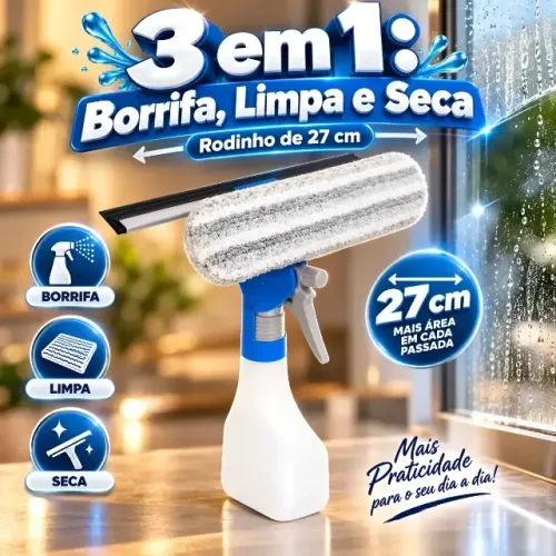 RODO LIMPA VIDRO 3 EM 1