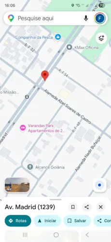 Área para locação Avenida Madrid faiçalville com 2160 metros