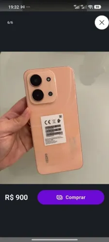 Redmi 15c novinho 256 de memória 8 + 8 de ram