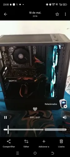 Pc game Ryzen 3 2200 g RX 570 16 gb de memória ram SSD 250 tecla e mouse ou vendo peças s