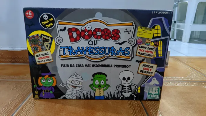 Jogo Tabuleiro Doces ou Travessuras 