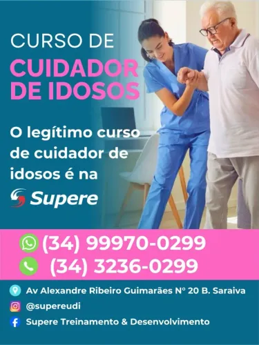 CURSO - CUIDADOR DE IDOSOS - Supere "Formando e Empregando"