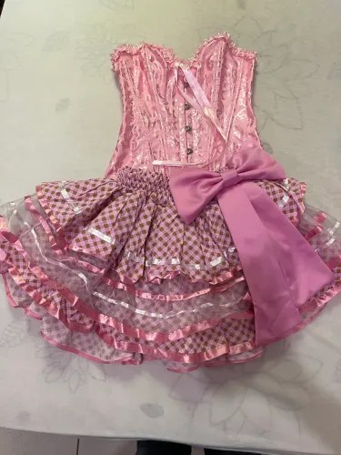 Conjunto de Festa Junina Rosa 