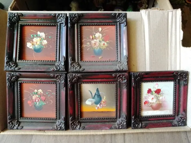 Antigos Mini quadros decorativos vintage
