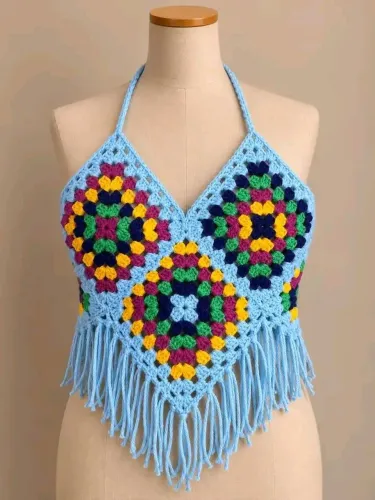 Moda verão de crochê