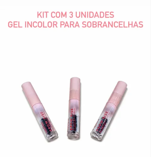 Brow Rise Kit 3 Unidades Gel Para Sobrancelhas Transparente