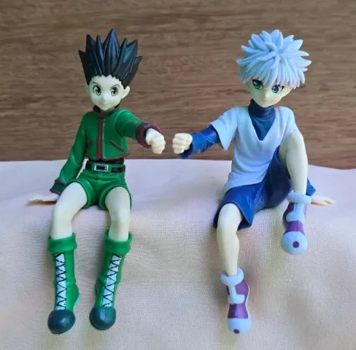 Bonecos Gon e Killua - Hunter x Hunter - 13x5cm