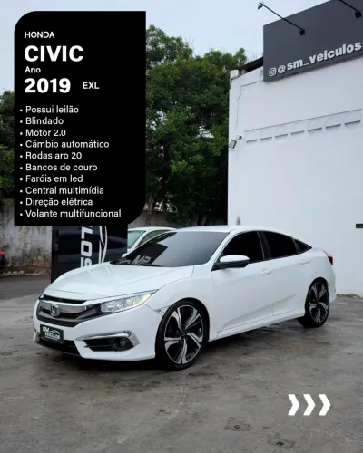 Honda Civic Sedan EXL 2.0 Flex 16V Aut.4p 2019