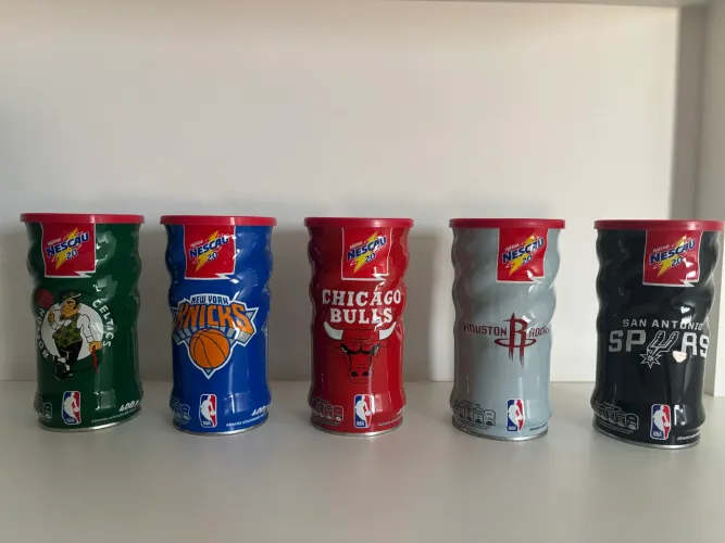 Kit Latas Nescau NBA Colecionáveis