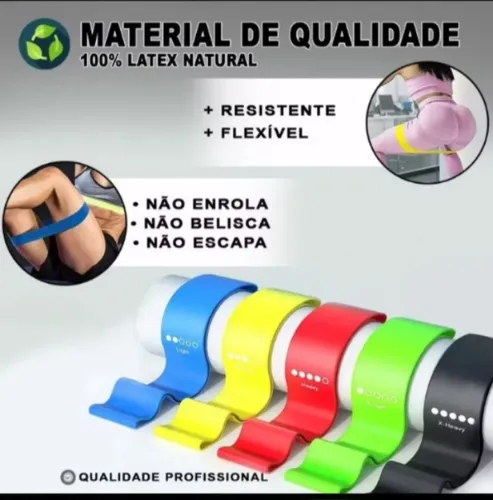 kit elástico para Crossfit e Fisioterapia