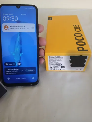 Celular Poco C85 Black 8GB RAM 256 GB ROM