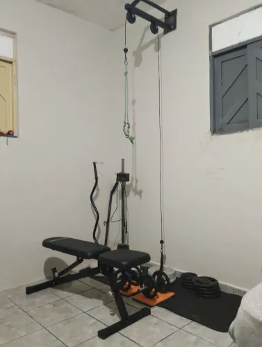 Kit academia para casa 100kg