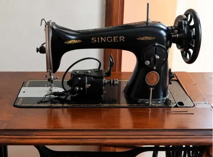 Máquina de Costura Singer 15C Preta