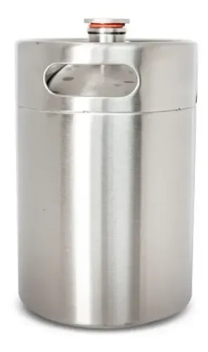 Barril Keg para Cerveja Artesanal com Tampa Ball Lock - 5 litros