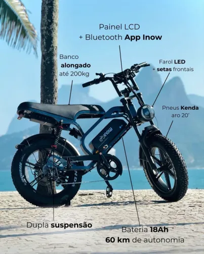 Bicicleta elétrica V40 pro bike inow