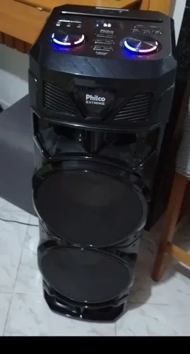Som Philco 1800w com entrada USB,entrada para microfone e bluetooth