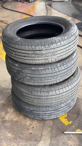 4 pneus R15 185/65 zero com nota fiscal 