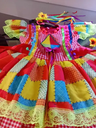 Vestido quadrilha