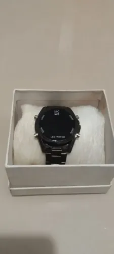 Relógio Digital MK LED Watch - Black Total (Com Caixa)
