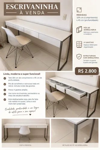 Escrivaninha/ penteadeira