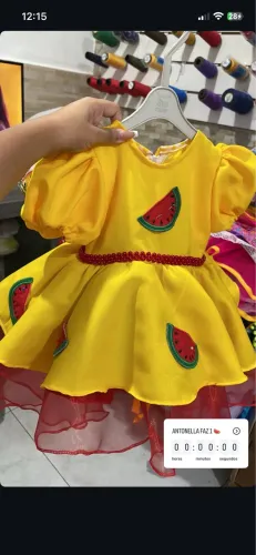 Vestido de 1 ano tema Magali