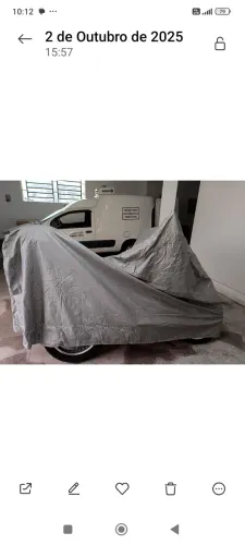 Capa para guardar moto