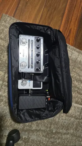Pedalboard completo para baixo sgt di ampeg polytune e dunlop