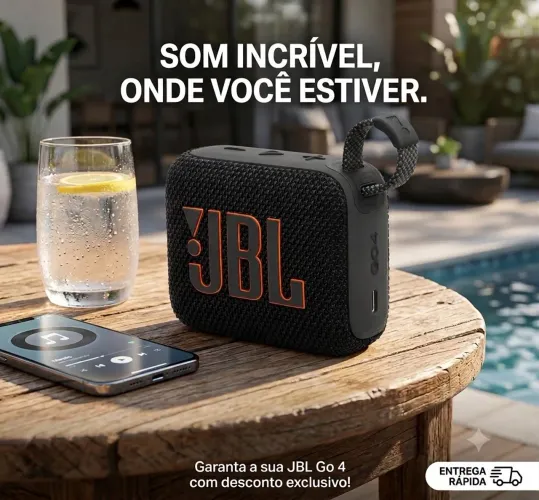 Caixa de Som JBL GO 4 Original