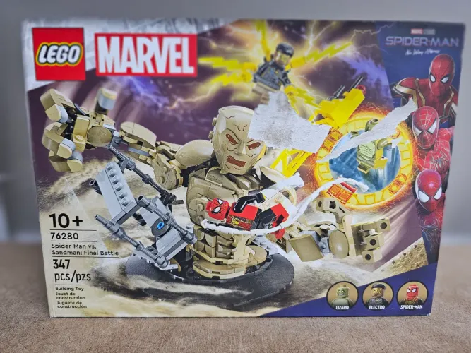 Lego Marvel 76280 Homem Aranha Vs Sandman Lacrado Caixa Com Detalhe