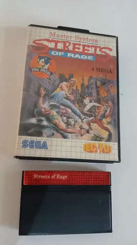 Jogo Original Tectoy Streets of Rage 1 para Master System na Caixa sem Manual !!!!!!!!!!!!