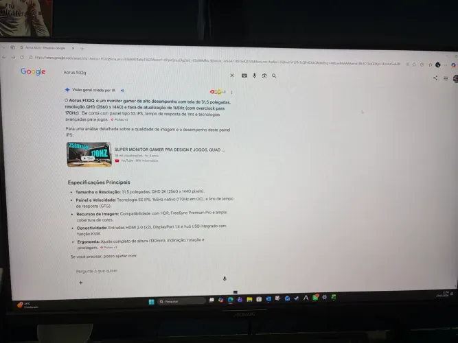 Monitor Aorus 32 SS IPS QHD 165hz 1ms FI32Q