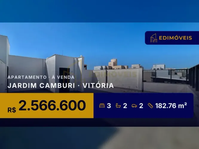 Última cobertura: Apartamento 3 suítes em Jardim Camburi, espaço único!